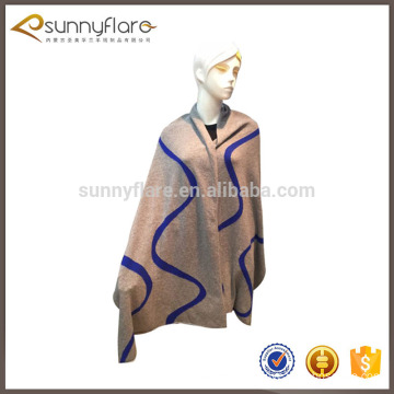 Women's cashmere winter warm knitted long shawls